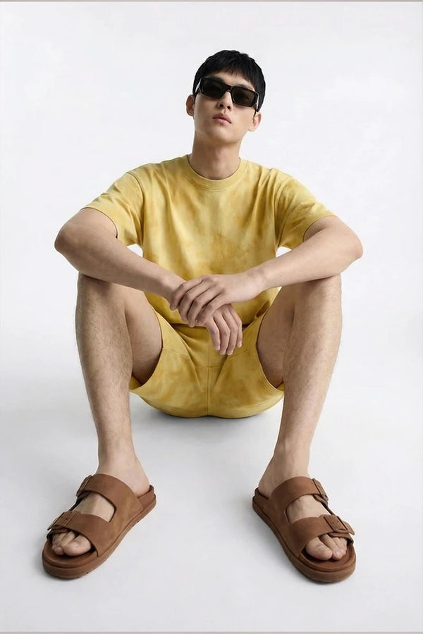 Desert Glow Shorts & Oversized T-Shirt Combo