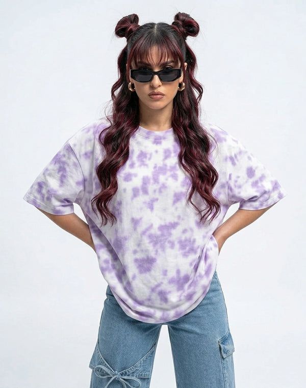 Violet Drip Oversized T-Shirt