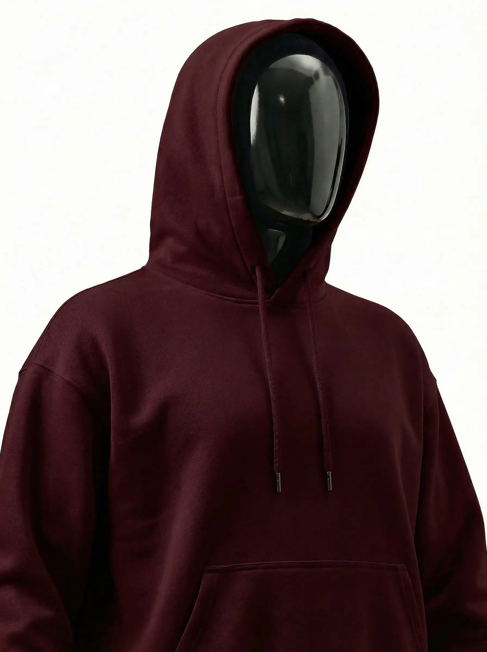 Heavyweight Maroon Oversized Hoodie