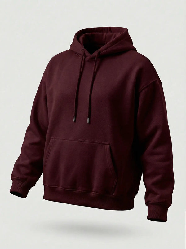 Heavyweight Maroon Oversized Hoodie