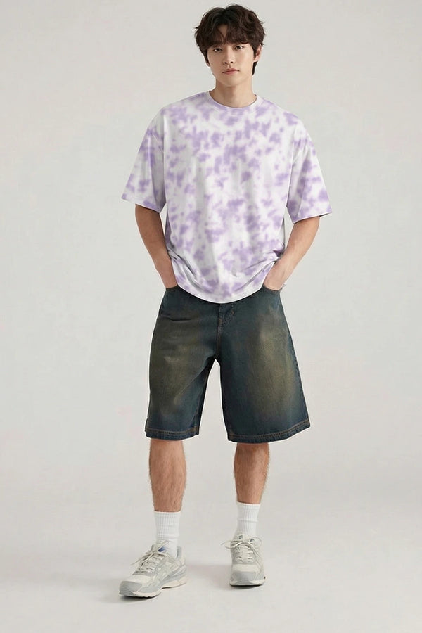 Violet Drip Oversized T-Shirt
