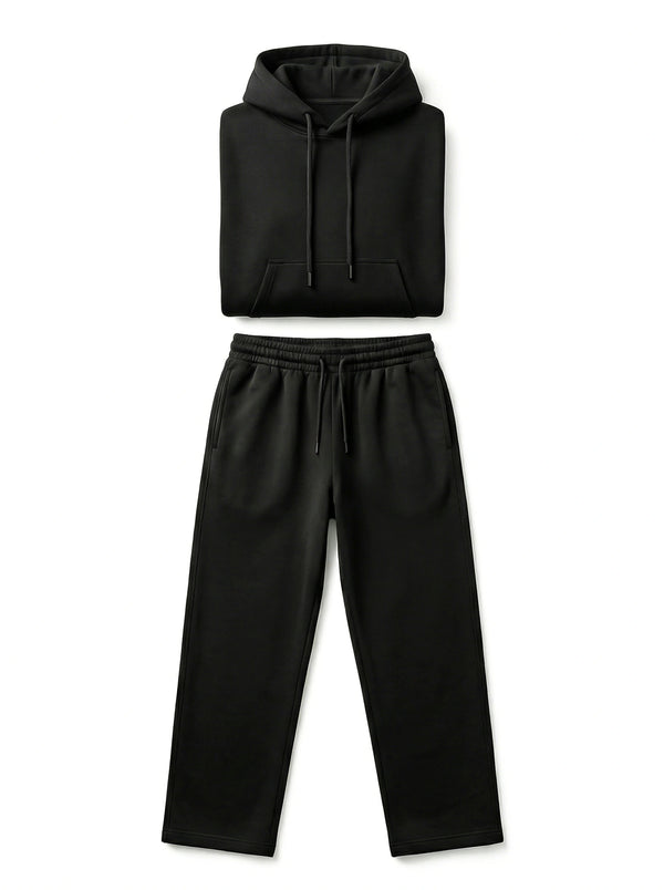 Black Oversized Hoodie & Sweatpant Combo