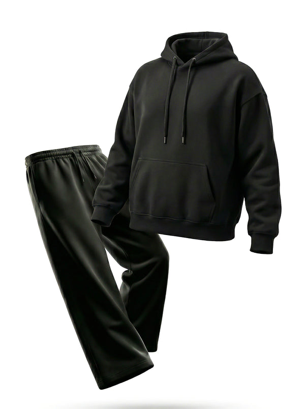 Black Oversized Hoodie & Sweatpant Combo