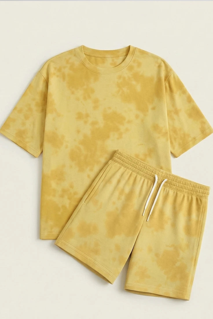 Desert Glow Shorts & Oversized T-Shirt Combo