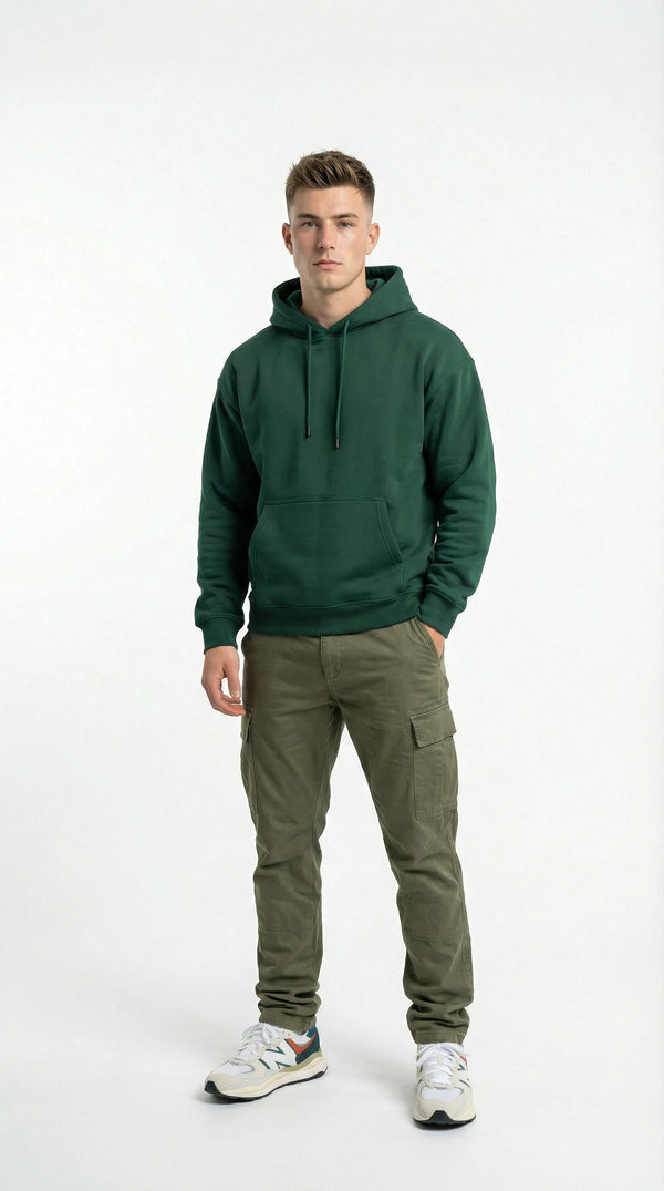 Heavyweight Green Oversized Hoodie