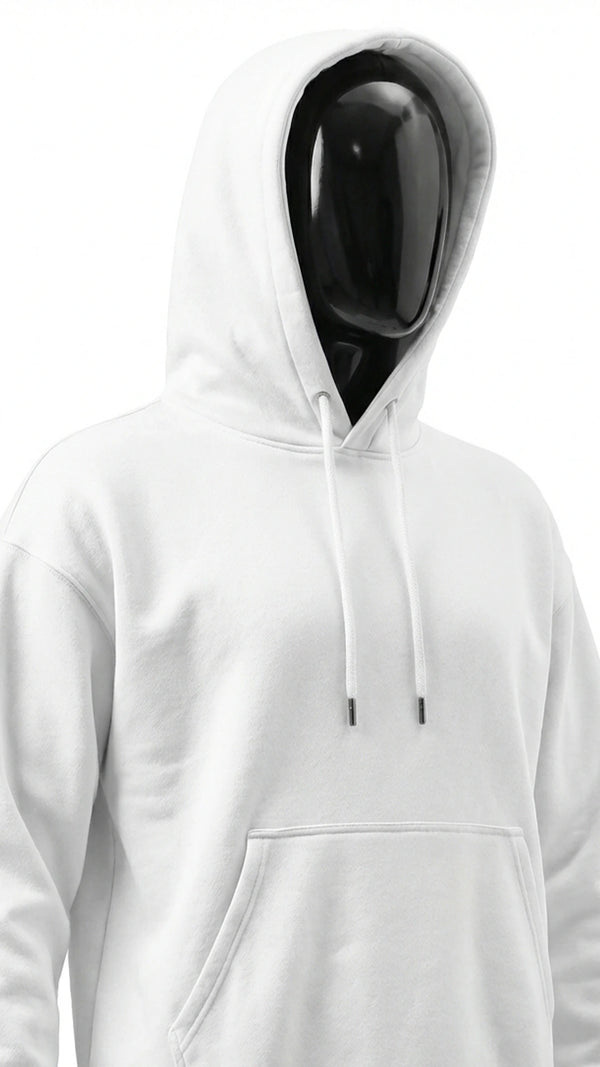 Heavyweight White Oversized Hoodie