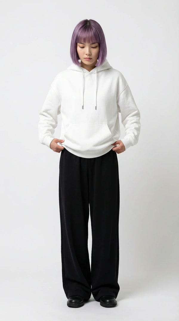 Heavyweight White Oversized Hoodie